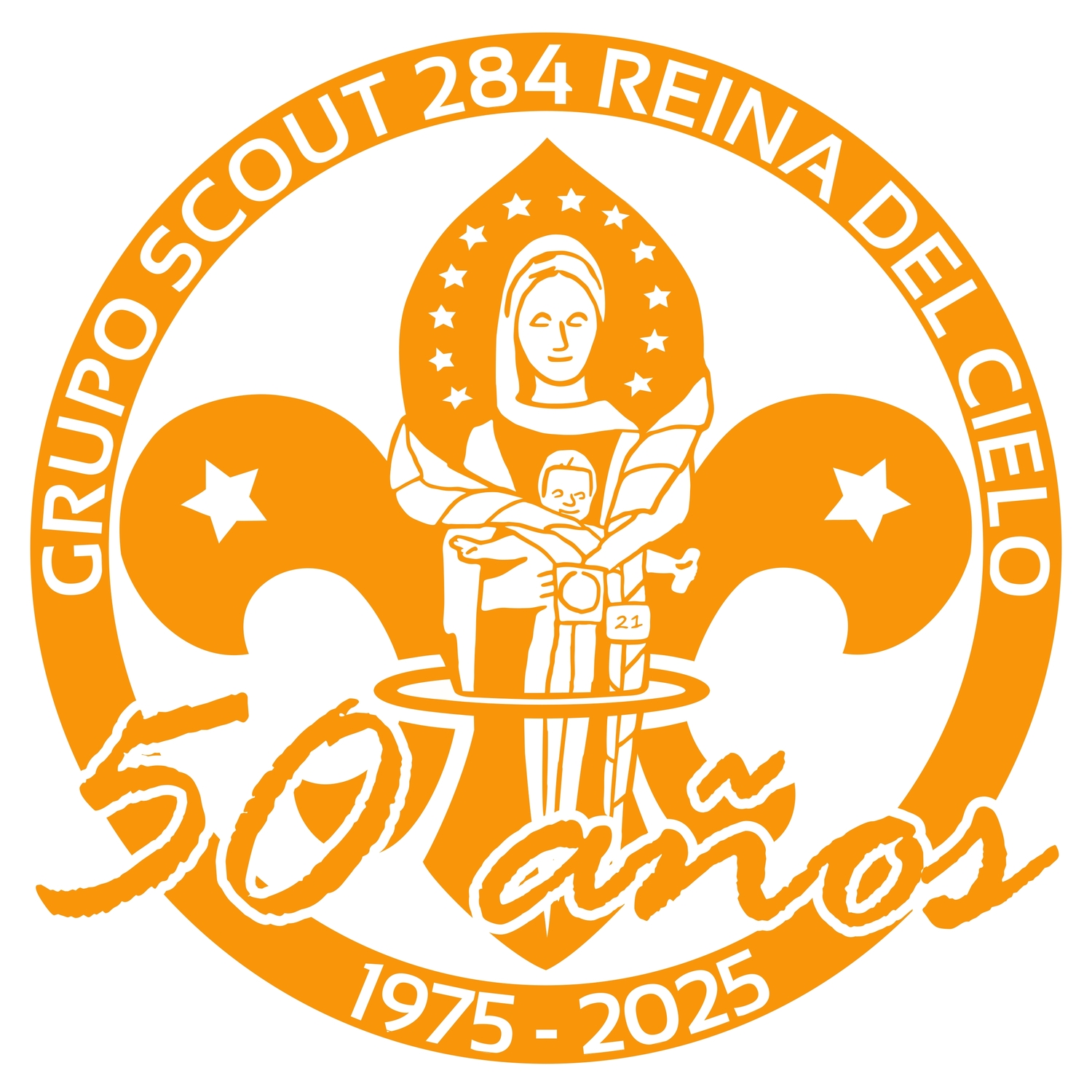 Virgen del Camino y Reina del Cielo - versión cuadrada
